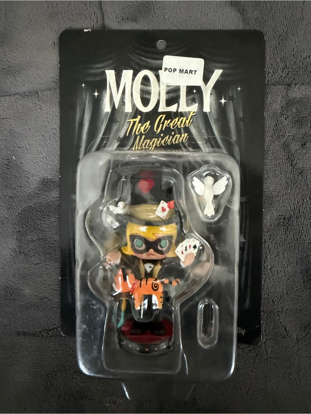 Limited edition POP MART Molly The Great Magician Figure Hangcard.